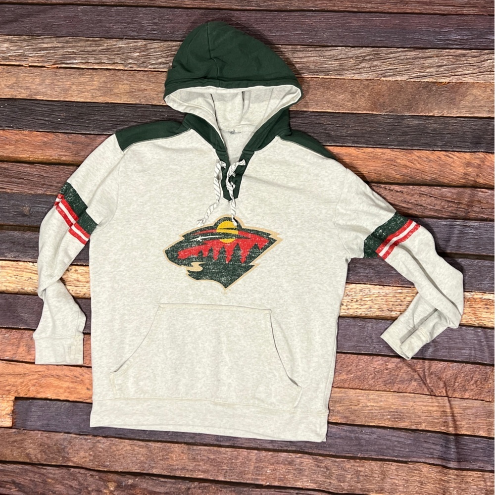 Minnesota Wild NHL Hockey Pullover Jumper Women's Retro Sweatshirt